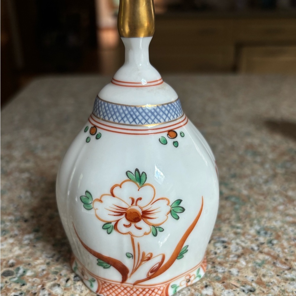 Vintage Sango Japan Danbury Mint Decorative Porcelain Bell